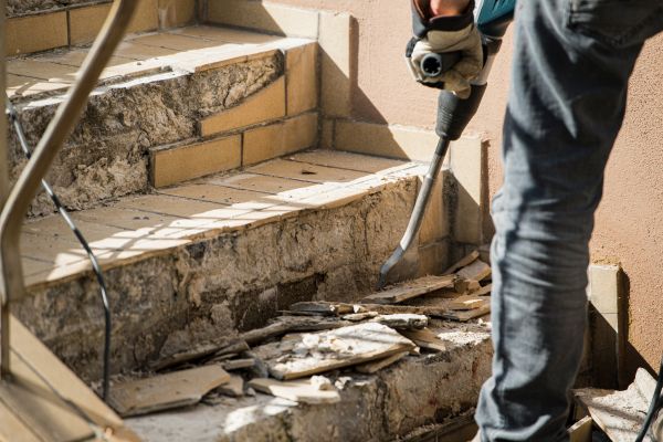 Concrete Stair Demolition in Kernersville