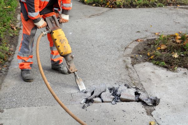 Concrete Sidewalk Removal in Kernersville