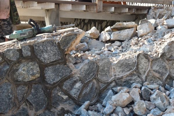 Retaining Wall Demolition in Kernersville