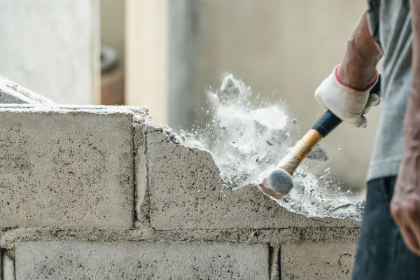 Block Wall Demolition in Kernersville